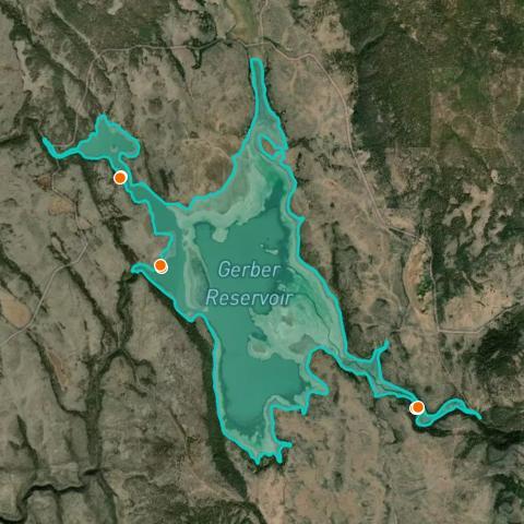 Gerber Ranch Map Fishing at Gerber Reservoir, Oregon → Explore Fishing Spots & Catches
